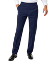 Tommy Hilfiger Men's Modern-fit Flex Stretch Black Tuxedo Pants In Navy