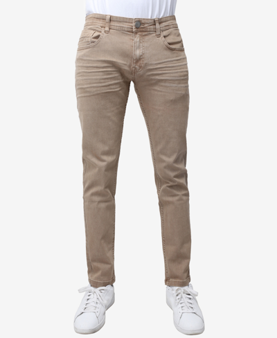 X-ray Men's Stretch Twill Colored Pants In Tobacco