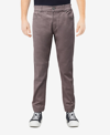 X-ray Men's Elastic Waist Cuff Twill Pants In Gray