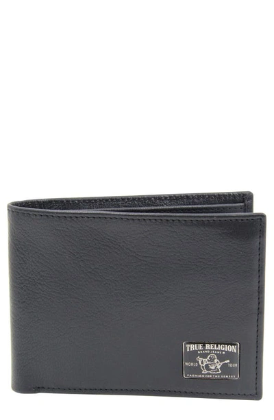 True Religion Brand Jeans Kanan Bifold Wallet In Black