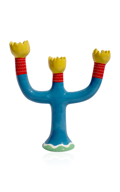 Laetitia Rouget Exclusive; Moda Tulip Candleholder In Multi