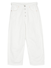 MM6 MAISON MARGIELA EXPOSED-BUTTONS STRAIGHT LEG JEANS