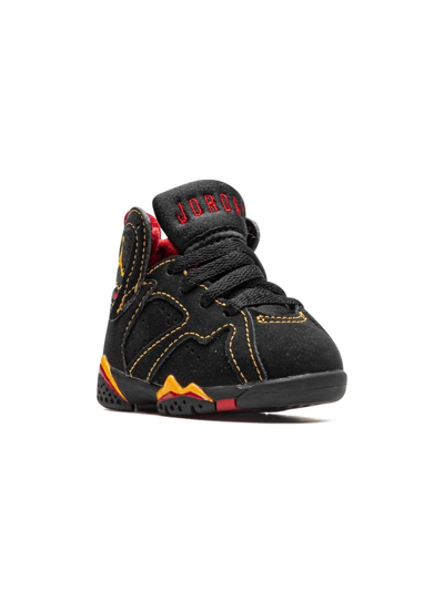 Jordan Babies' Air  7 Retro Sneakers In Black