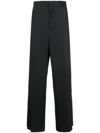 Givenchy High-waisted Wide-leg Trousers In Black