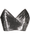 Retroféte Sophia Crop Top In 银色