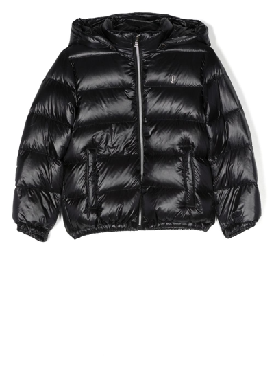 Herno Padded Zipped-up Bomber Jacket In 黑色