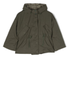 ASPESI HOODED FLAP-POCKETS RAIN COAT