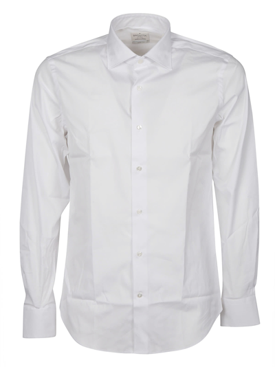 Bagutta Long Sleeve Shirt In Bianco