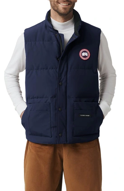 Canada Goose Freestyle Quilted Down Gilet In Atlantic_nvy_bleu_mar_atlan