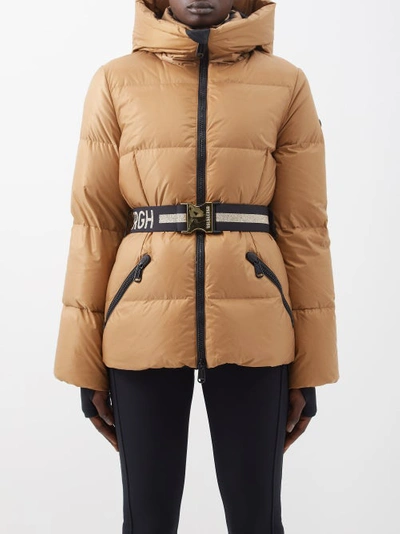 Goldbergh Snowmass Interchangeable Belt Down Ski Jacket In Neutrals