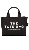 Marc Jacobs Jacquard Pattern Fabric Tote With Top Handles In Black