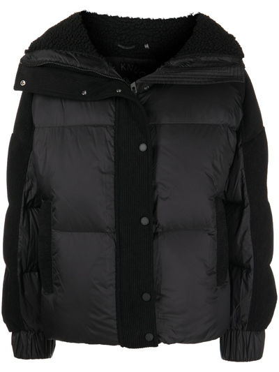 MOOSE KNUCKLES ELMIRA CORDUROY-PANEL PUFFER JACKET