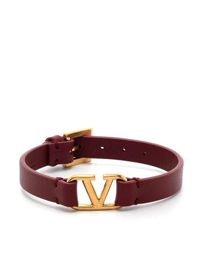 Valentino Garavani Vlogo Signature Bracelet In Red
