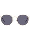 Sunglass Hut Round-frame Tinted Lens Sunglasses In Gold