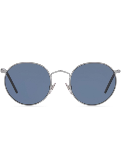 Sunglass Hut Round-frame Tinted Lens Sunglasses In Silver
