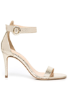 L Agence Gisele Ii Ankle Strap Sandal In Gold