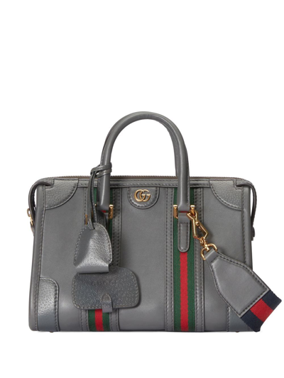 Gucci Small Double G Top-handle Bag In Grey