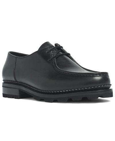 Anthony Veer Men's Wrigth Moc Toe Leather Dress Shoes In Black