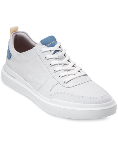 Cole Haan Men's Grandprø Rally Court Canvas Sneakers Men's Shoes In Optic White Canvas