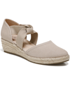 Lifestride Kascade Wedge Espadrille Sandal In Taupe Canvas