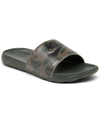 Nike Men's Victori One All-over Print Slide Sandals From Finish Line In Medium Olive/sequoia/black