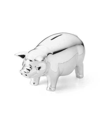 Reed & Barton Classic Piggy Bank In Silver-tone