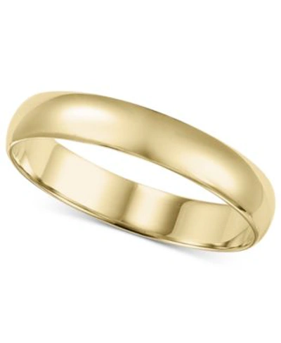 Macy's 14k Gold 2 6mm Wedding Band In White Gold