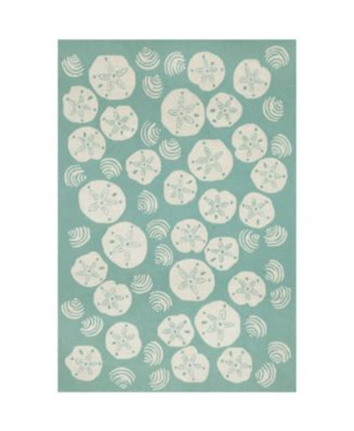 Liora Manne Frontporch Shell Toss Rug In Blue