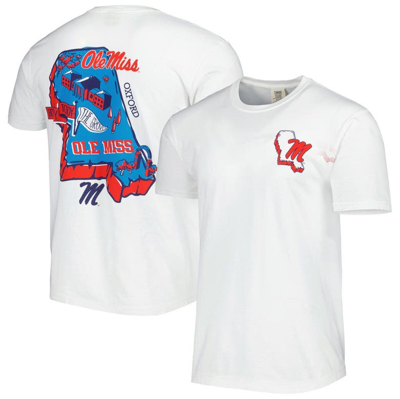Image One White Ole Miss Rebels Hyperlocal T-shirt