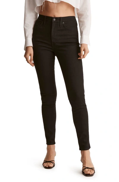 Madewell 10-inch High Waist Skinny Jeans In Black Frost