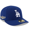 NEW ERA NEW ERA ROYAL LOS ANGELES DODGERS 2022 POSTSEASON SIDE PATCH LOW PROFILE 59FIFTY FITTED HAT