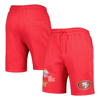 New Era Scarlet San Francisco 49ers Historic Champs Shorts