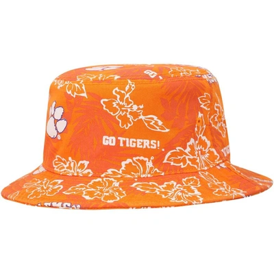 Reyn Spooner Orange Clemson Tigers Floral Bucket Hat