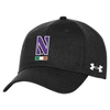 UNDER ARMOUR UNDER ARMOUR  BLACK NORTHWESTERN WILDCATS IRELAND  ADJUSTABLE HAT