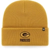 47 '47  GOLD GREEN BAY PACKERS HAYMAKER CUFFED KNIT HAT
