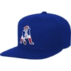 MITCHELL & NESS YOUTH MITCHELL & NESS ROYAL NEW ENGLAND PATRIOTS GRIDIRON CLASSICS GROUND SNAPBACK HAT