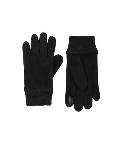 Calvin Klein Men's Knit Cuff Gloves In Black