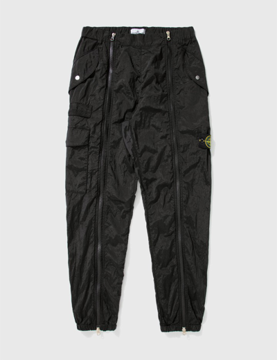 Stone Island Econyl® Regenerated Nylon Cargo Pants In Black