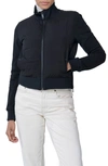 The Recycled Planet Company Nina Hybrid Water Resistant Down Recycled Down Puffer Jacket In Black