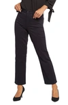 Nydj High Waist Ankle Relaxed Straight Leg Jeans In Black