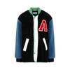 Ambush Logo-patch Fleece Liner Varsity Jacket In Black