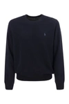 Polo Ralph Lauren Black Crew Neck Knitwear In Blue