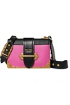 PRADA Cahier small two-tone leather shoulder bag