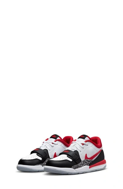 Nike Kids' Air Jordan Legacy 312 Low Sneaker In White/ Fire Red/ Black/ Grey