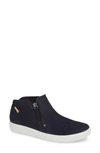 Ecco Soft 7 Mid Top Sneaker In Night Sky Nubuck Leather