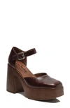 Free People Gwen Mary Jane Platform Pump In Beige