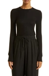 Atm Anthony Thomas Melillo Rib-knit Top In Black