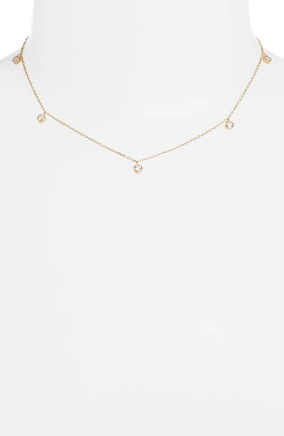 Miranda Frye Shea Cubic Zirconia Charm Necklace In Gold