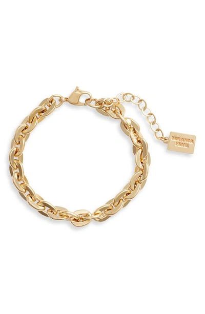 Miranda Frye Somewhere Lately Chain Bracelet In Gold