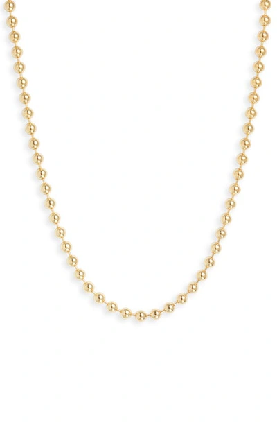 Miranda Frye Manhattan Ball Chain Necklace In Gold